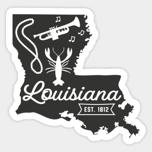 State of Louisiana Graphic Tee Sticker